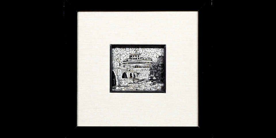 Mosaico : Castel Sant’Angelo B/N 7×8
